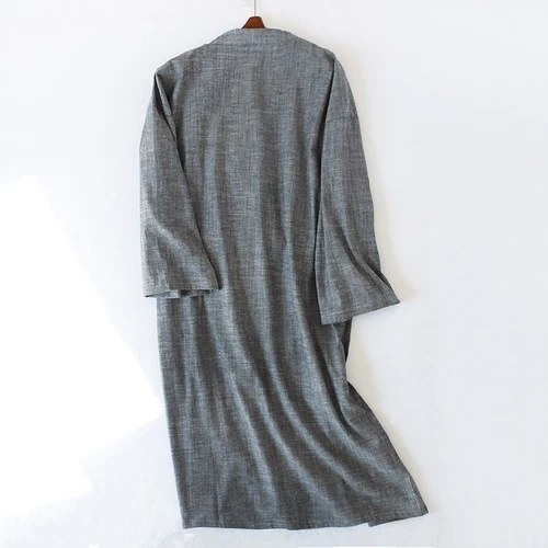 Herren Kimono Yukata Pyjama Baumwolle Japanisch Bademantel Morgenmantel Kleid Nachtwäsche Zuhause - Bild 12 von 23