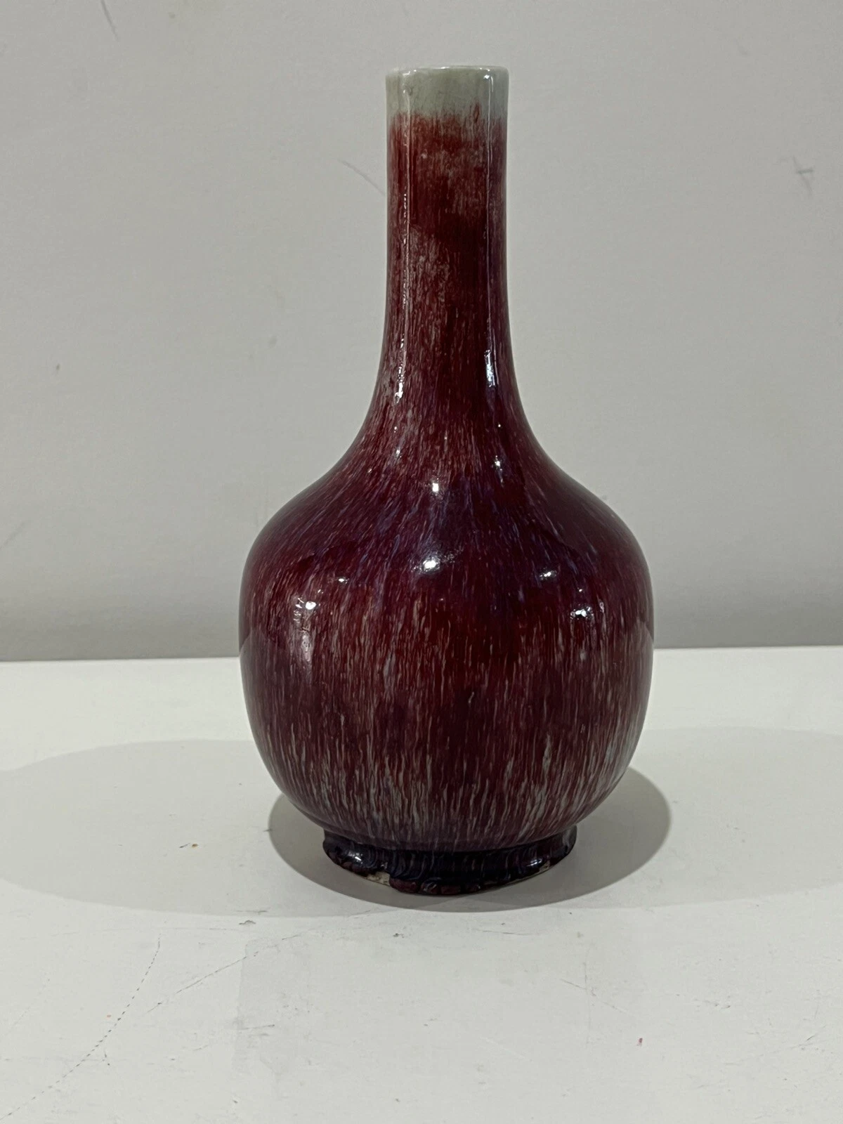 Chinese Antique 19th Red Glazed Vase