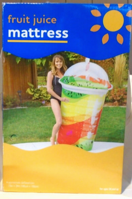 Fruit Juice Inflatable Blow Up Pool Float Raft Air Mattress  73'' X 39''