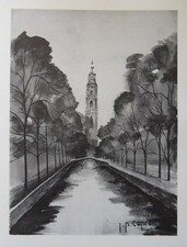 Jean-Pierre CAPRON: Amsterdam, Signierte Gravur, 322ex + Nachweis