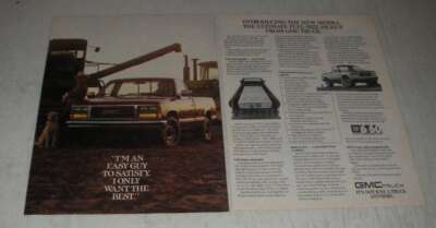 1987 GMC Sierra Pickup Truck Ad - I'm An Easy Guy To Satisfy