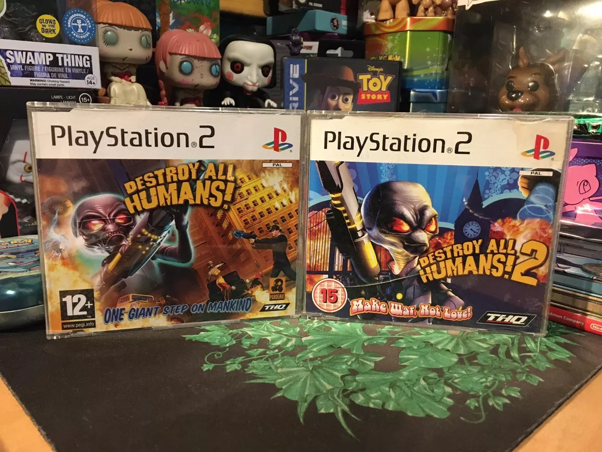 PS2 GAMES DESTROY ALL HUMANS PROMO!FULL GAME!!!