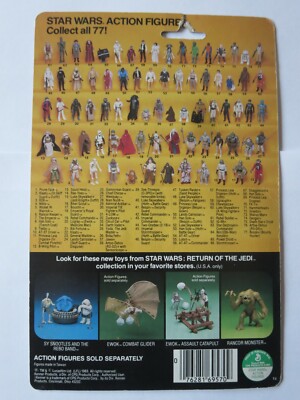 Biker Scout 77 Back ROTJ Vintage Cardback FULL CARD Star Wars LP