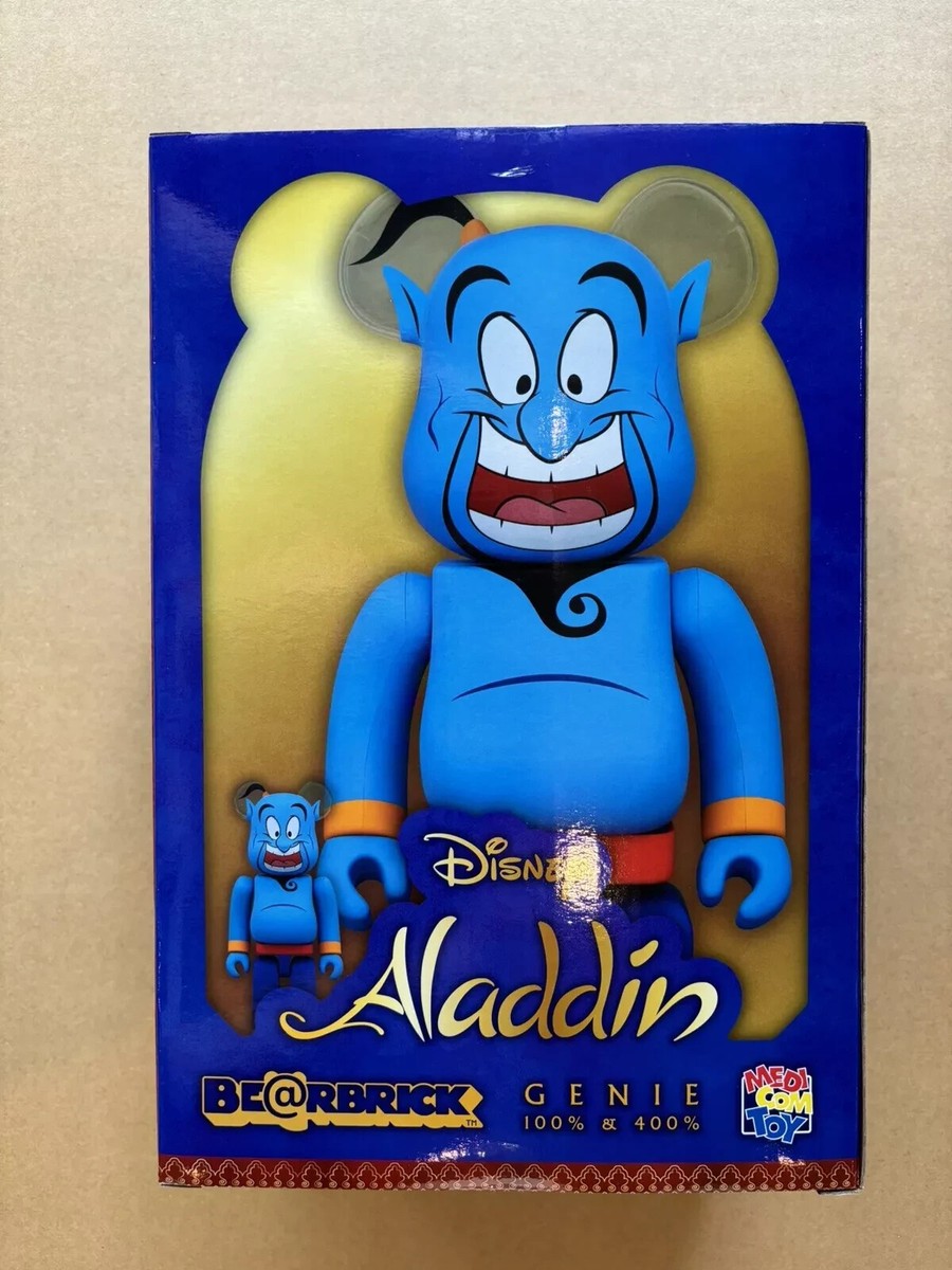 MEDICOM TOY - BE@RBRICK GENIE 100％ &amp; 400％ MEDICOM TOY BE@RBRICK GENIE 100％ & 400％ Disney Aladdin