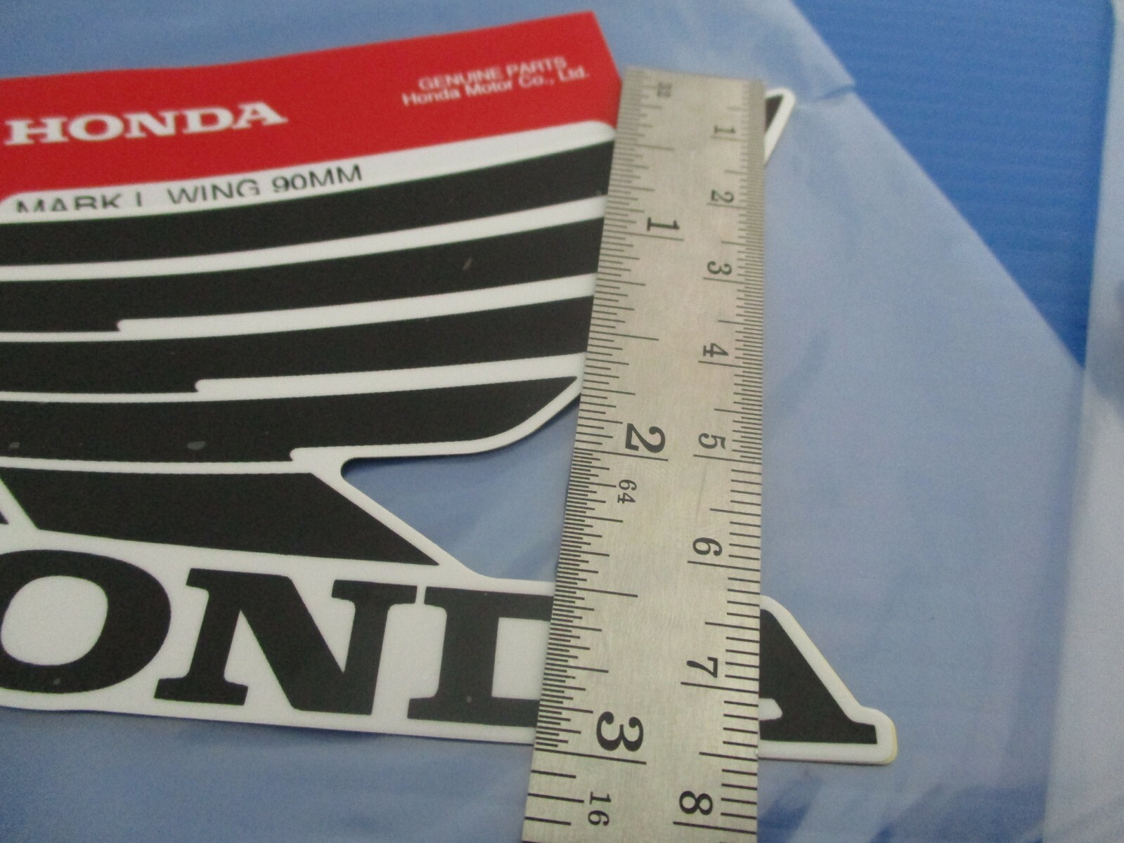 Fit Genuine Honda Fuel tank wing decals wing sticker 2Pcs. BLACKWHITE (ZA) eBay