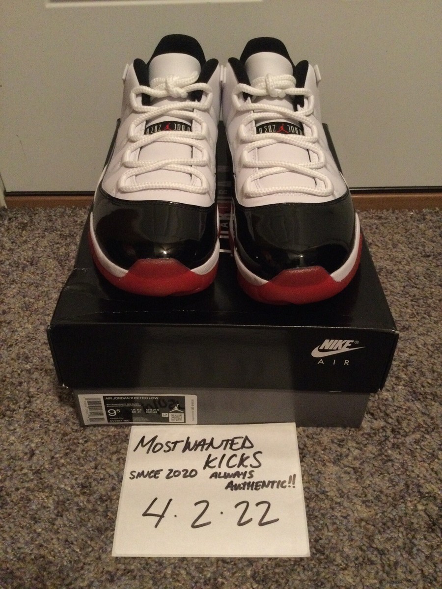 DS 2020 Nike Air Jordan Retro 11 Low Bred Concord Men's Sz 9.5 | eBay