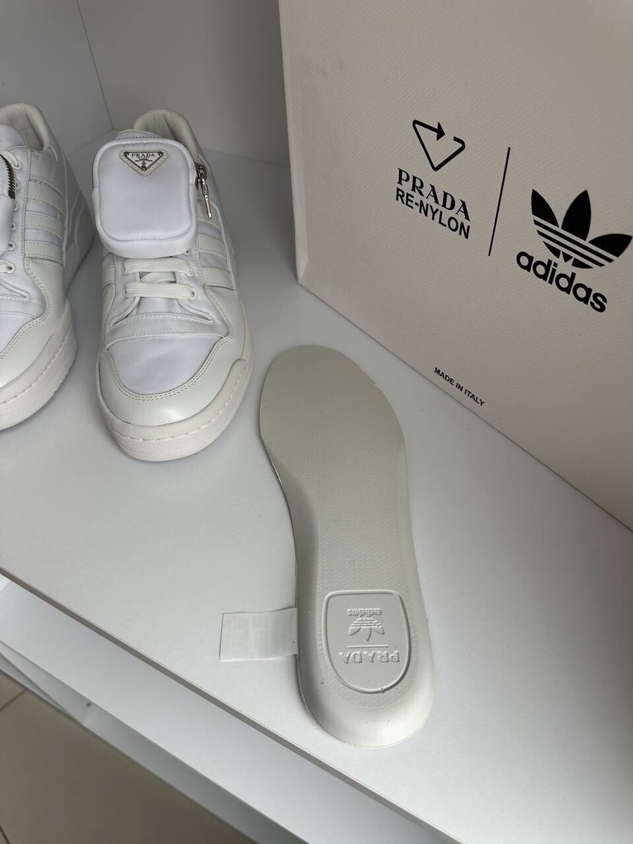 Prada x Adidas Re-Nylon Forum White Low Sneakers US 9.5 | eBay Prada x Adidas Re-Nylon Forum White Low Sneakers US 9.5 | eBay
