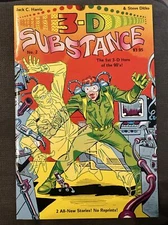 3-D Substance #2 Jack Harris & Steve Ditko w/ 2 3D Glasses still attached  HTF