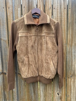 Remington Vintage Suede And Sweater Jacket Size M 