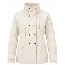 Avalanche Weather Shield Lined Jacket Womens Cream Beige Plaid Softshell Medium