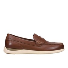 Cole Haan Grand Atlantic Penny Loafer Slip On Moc Toe Dress Mens Brown C33028