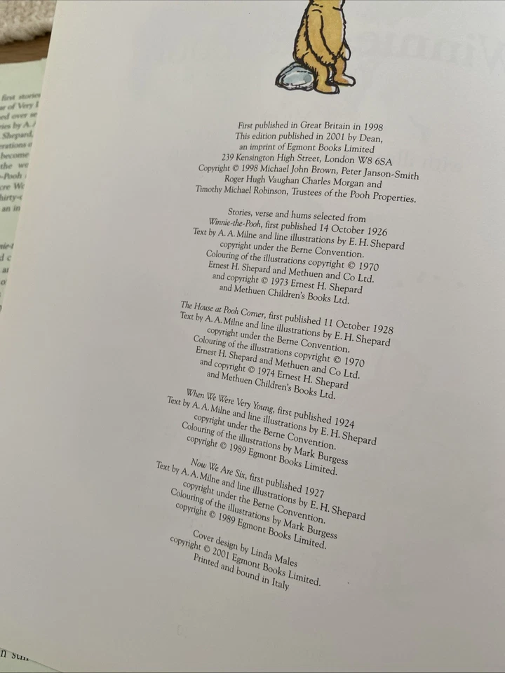 The World of Winnie the Pooh by A. A. Milne & E.H. Shepard, (Hardcover, 2001), - Image 3 of 4