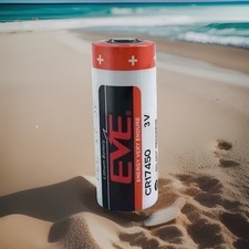 EVE CR17450 3V Lithium Battery Li-MnO2 Non-Rechargeable for Alarm  Smoke Sensor