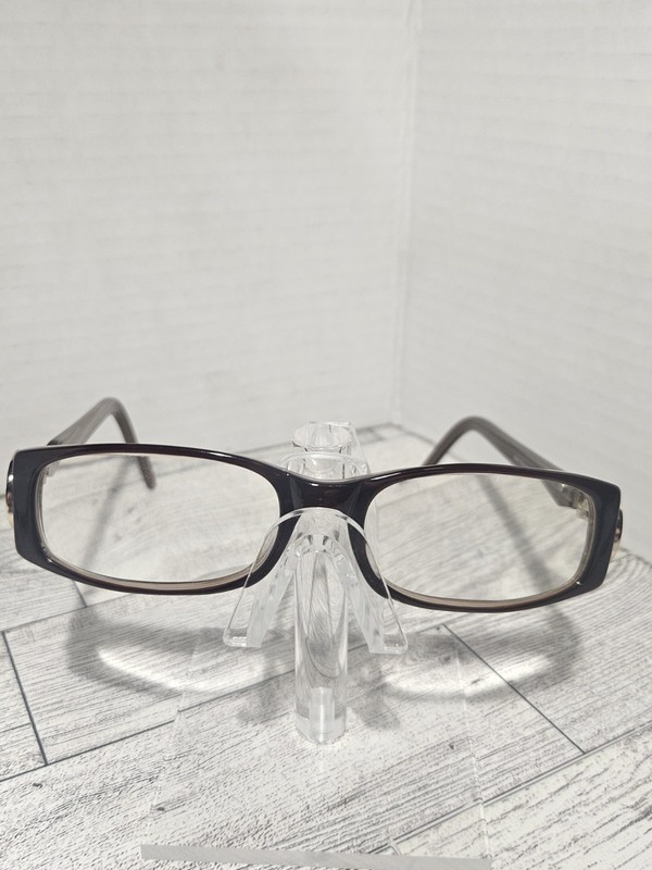 Women's DiCaprio Italy DC75 Brown Wood 50-17-140 Eyeglass Frames Only