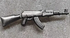2nd Amendment AK 47 Rifle Gun Rights NRA Lapel Pin X1