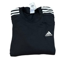 adidas Essentials Fleece 3-Stripes Sweatshirt 'Black' IB4027 Mens Size Large New