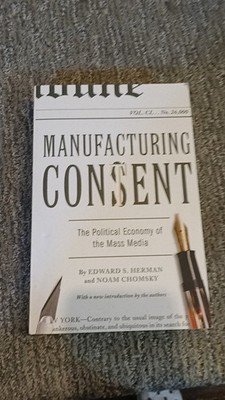 Manufacturing Consent Herman and Chomsky Pantheon Trade Paperback (2002) [VG]