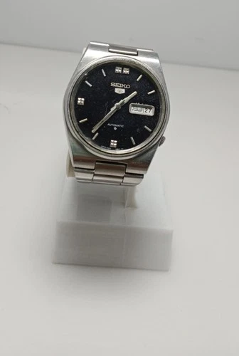 Vintage Seiko 5 Automatic Day & Date Watch Working