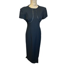 Liz Claiborne Black Maxi Dress Evening Church Funeral Event Special Occasion