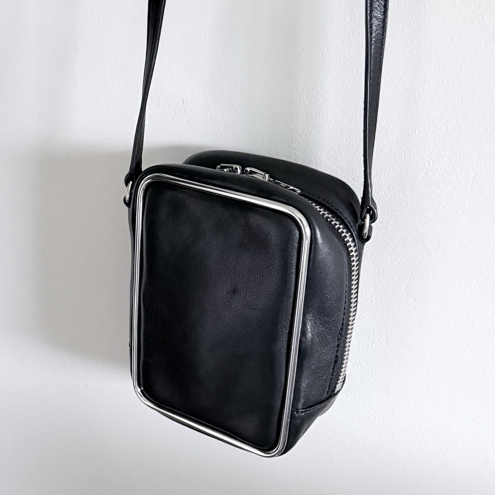 Alexander Wang Black Leather Rectangular Halo Cro… - image 4