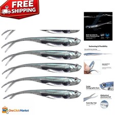 Easy Setup Soft Swimbait Lures - 5 Styles for Effective Bass & Trout Fishing