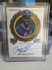 2025 Topps Gilded  Dwight Gooden Auto /25 Emerald 1986 World Series Gold Framed