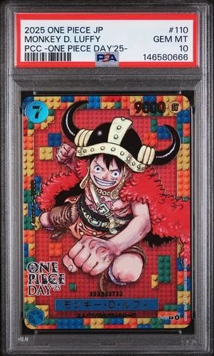 PSA 10 One Piece Card Monkey D. Luffy P-110 ONE PIECE DAY 25 Japanese