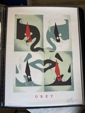 2019 Shepard Fairey Giant Cut It Up Do It Yourself Blue Obey S/N XX/500 18