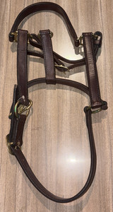 Tory Leather Halter slightly used for Thoroughbred horse