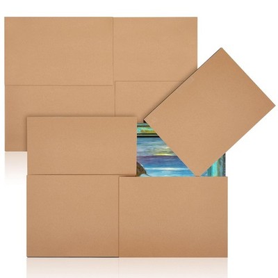 2 Sets 8 Pcs Picture  Mirror Moving Boxes 40 X 30 X 3.5 Tv Boxes For Moving