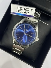 Seiko SNE525P1 Solar Powered Quartz Day Date Gents Dress Watch Stainless Steel