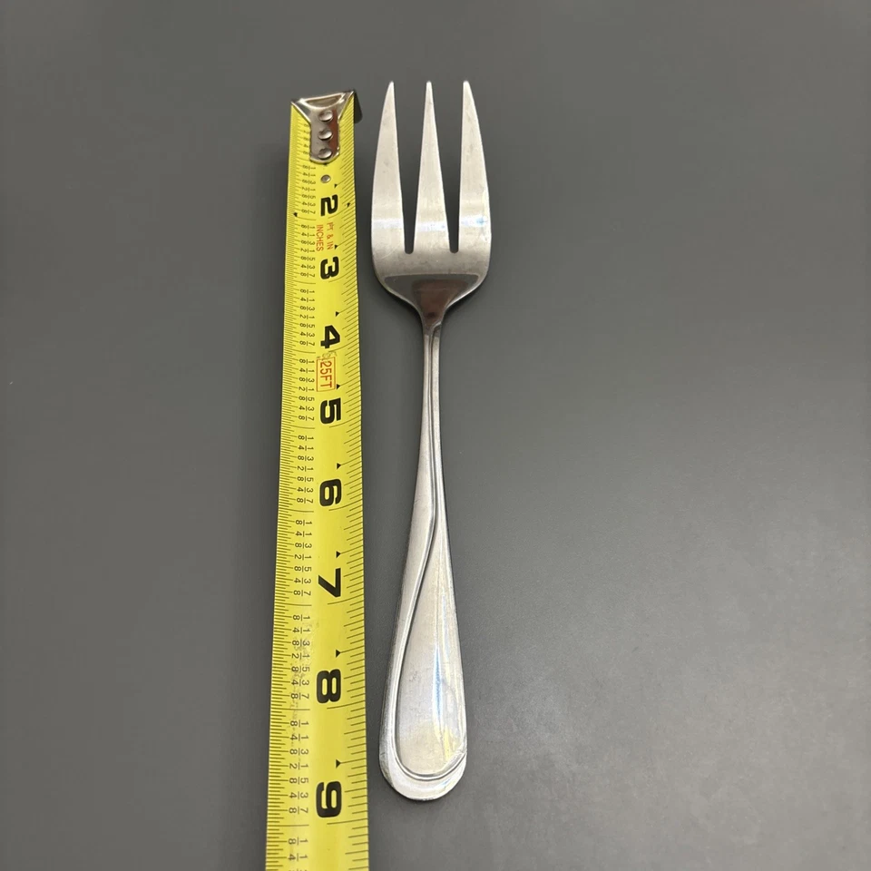 Tenedor para servir ensaladas Gibson Trillium de 3 puntas de acero inoxidable Foto 4 de 4