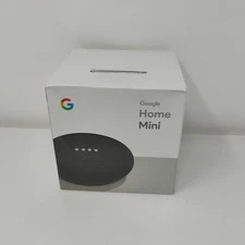 Google Home Mini Smart Assistant Charcoal GA00216-US Sealed & New, Some Box Wear