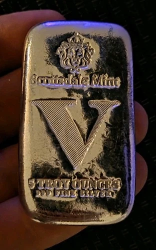 5 oz Silver Bar - Scottsdale Mint Imperium V .999 Silver Bullion Bar! Silver 💥