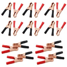 50A Battery Alligator Clips 20 Pack Heavy Duty Clamps Red Black for Car Truck NE