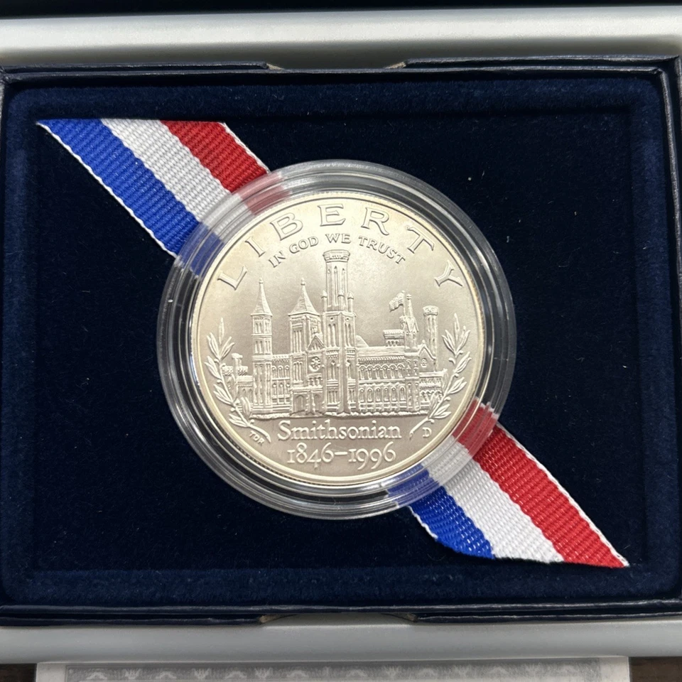 Smithsonian Institution 150th Anniversary Silver Dollar Commemorative Coin COA - Image 2 of 4