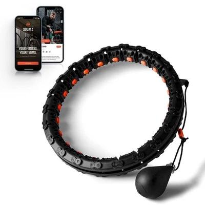 SQUATZ 12 Pcs. Adjustable and Detachable Weighted Hola-Hoop