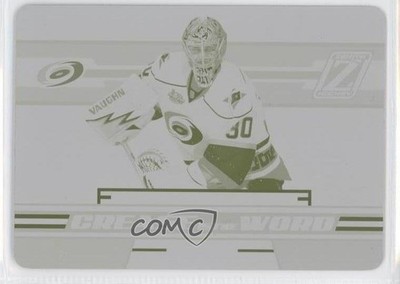 2010-11 Zenith Crease is the Word Printing Plate Yellow 1/1 Cam Ward #7 1p3