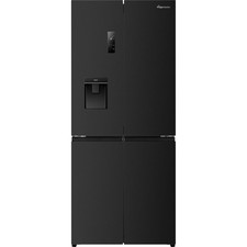 Fridgemaster MQ79460DB 79cm Frost Free American Fridge Freezer Black D Rated