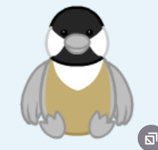 Webkinz Lil Chickadee HS501 brown gray chick songbird nuthatch Virtual code msgd