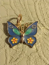 Gucci Butterfly Zipper Pull Charm