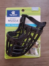 NEW Top Paw Training Adjustable Plastic Dog/Canine Basket Muzzle Small S