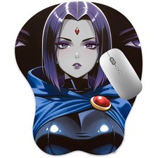 3D Mousepad Oppai Mouse pad Wrist Rest Pain Relief Anime Manga pad Raven