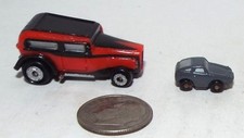 Micro Machine Plastic 1932 Ford Hot Rod (Insider) w/ Very Small Porsche 928