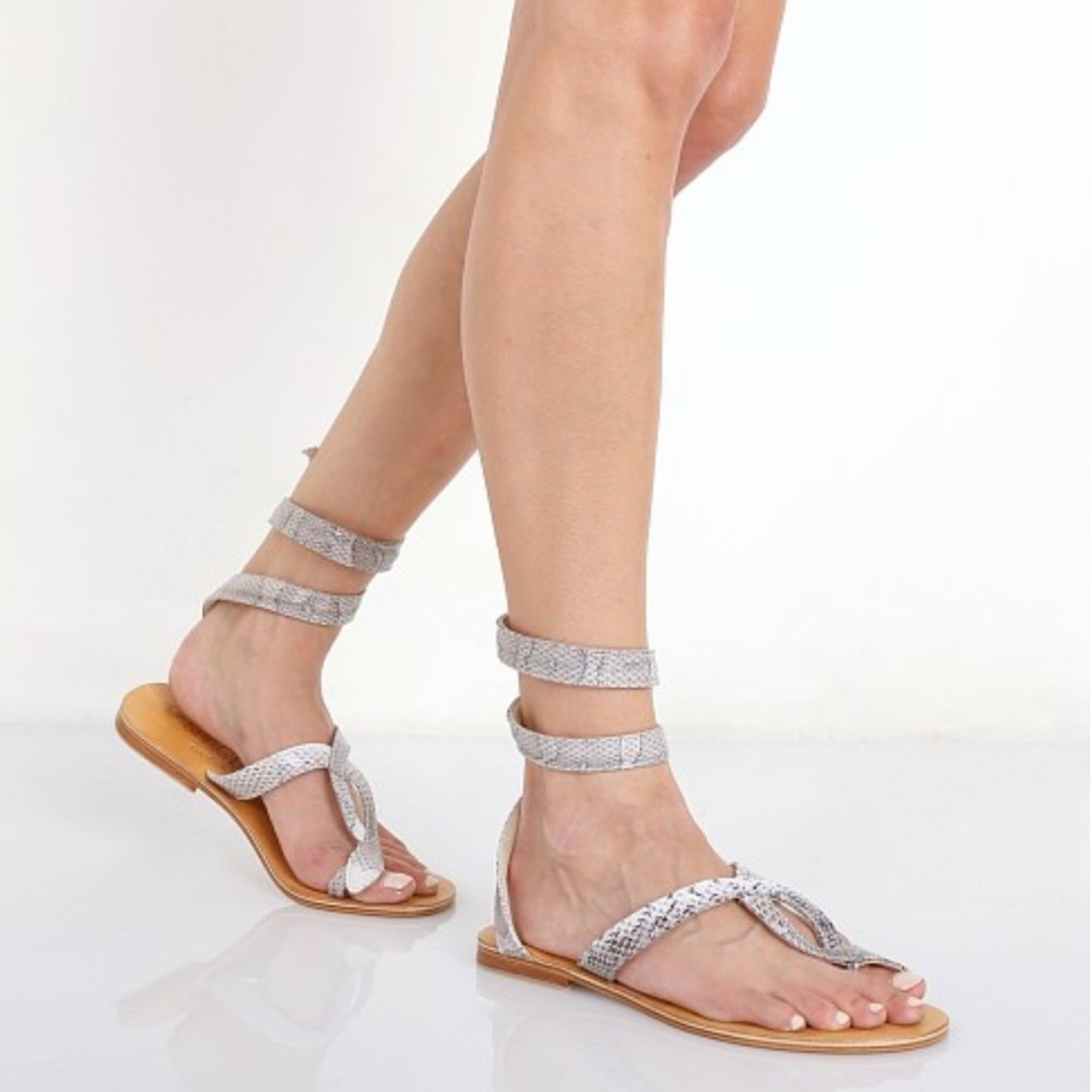 APL Sandali L Space Cocobelle Snake Wrap in pelle misura 7 5