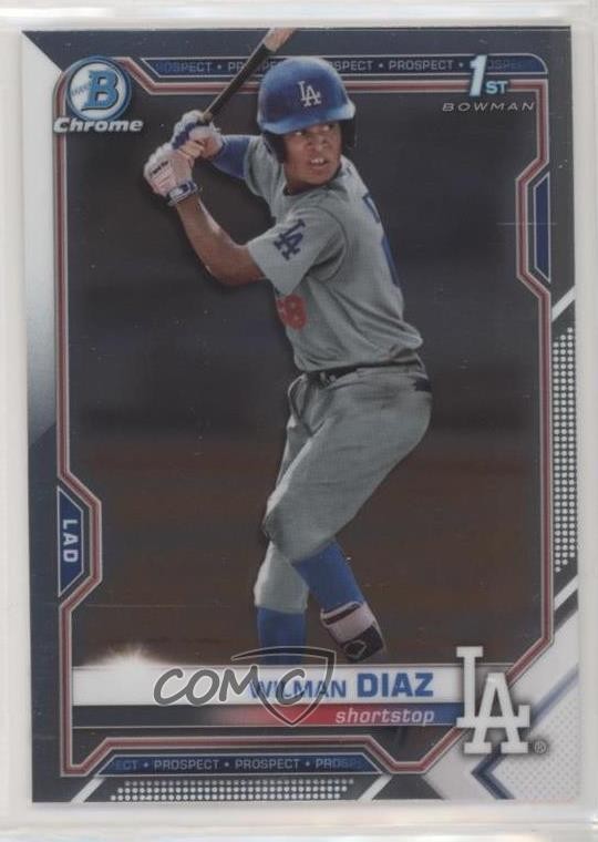 2021 Bowman Chrome Prospects Wilman Diaz #BCP-197 0c6