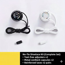 6pcs No-Tie Shoe Locks 1 Pair Rotating Buckles Quick Adjust Lace Locks Unisex