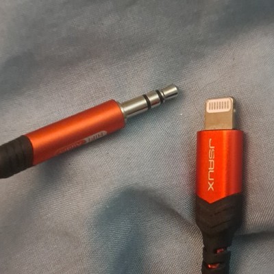 FOR IPHONES IPODS IPADS AUX CABLE 3.5MM AUDIO CORD CAR STEREO AUX-IN SPEAKER
