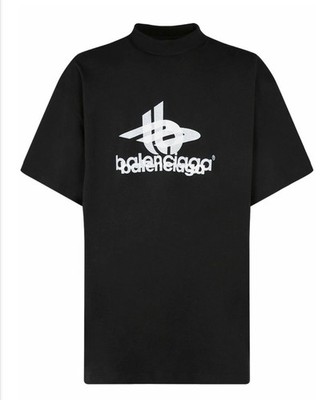 BALENCIAGA/ LAYERED SPORTS LOGO TEE (Layered Sports Logo) Black Size: 1