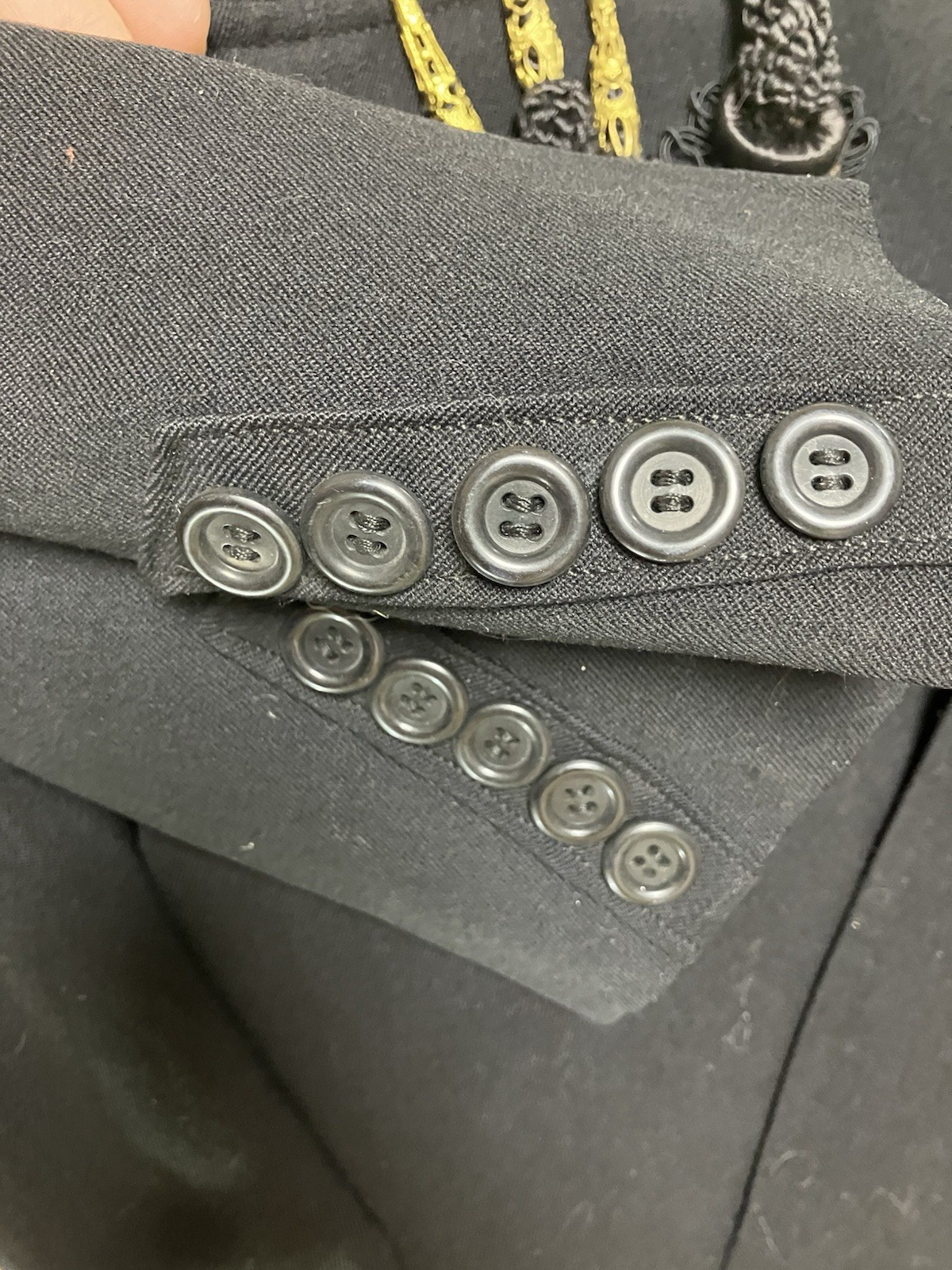 Vintage Structured Jacket Braided Frog Closures Q… - image 17